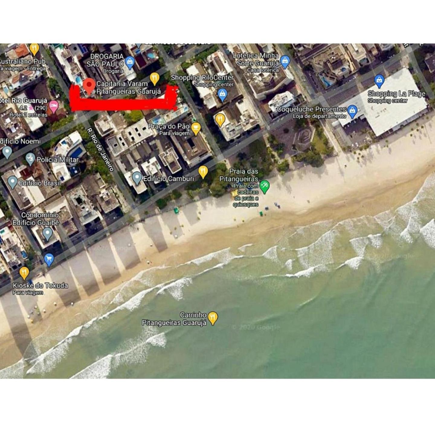 Capitania Varam Apartamento-Flat Com Piscina E Vista Mar Guaruja Pitangueiras Екстер'єр фото